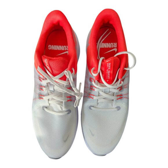 NEW Nike Quest 5 Men\'s Running Shoes - White/Crimson Size 9.5 main image 9